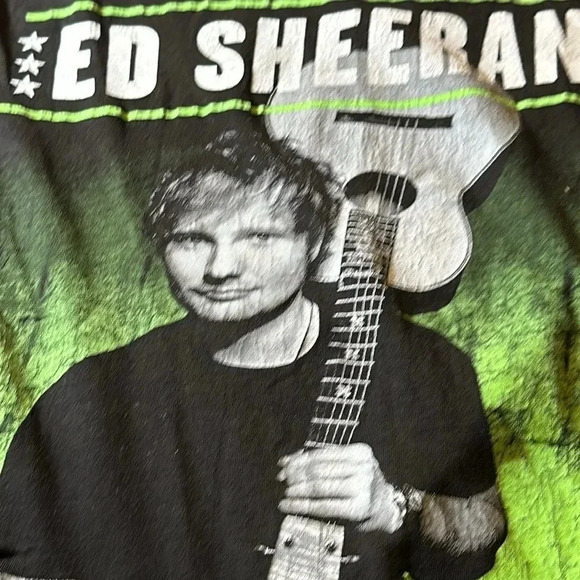 ED SHEERAN concert tour tshirt black size XS, short sleeve - Picture 1 of 11